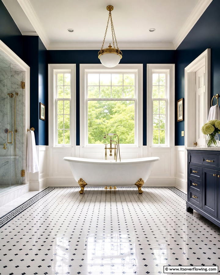 Clawfoot Tub Centerpiece - 25 Victorian Bathroom Ideas for a Luxurious Retreat