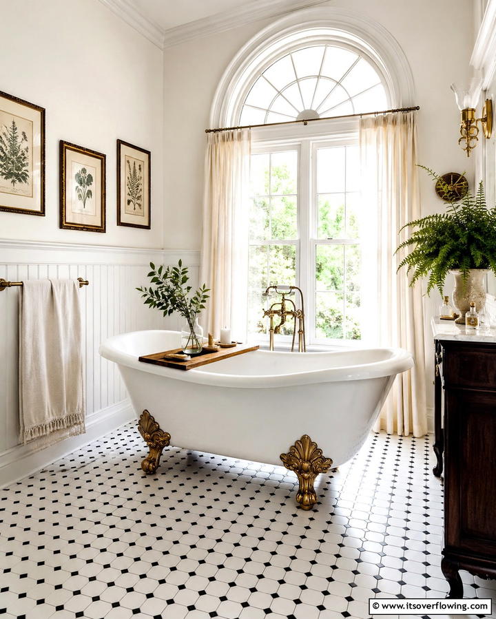 Clawfoot Tubs - 25 Eclectic Bathroom Ideas for a Unique and Personalized Space