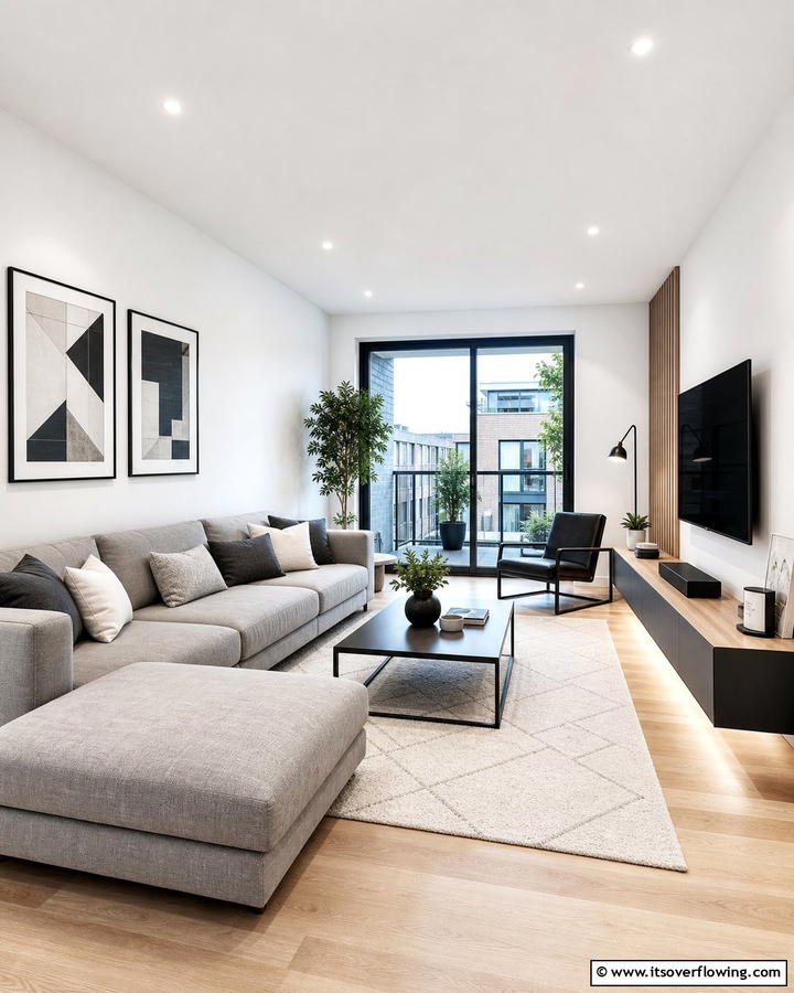Clean Lines - 21 Scandinavian Living Room Ideas for Airy Minimalism