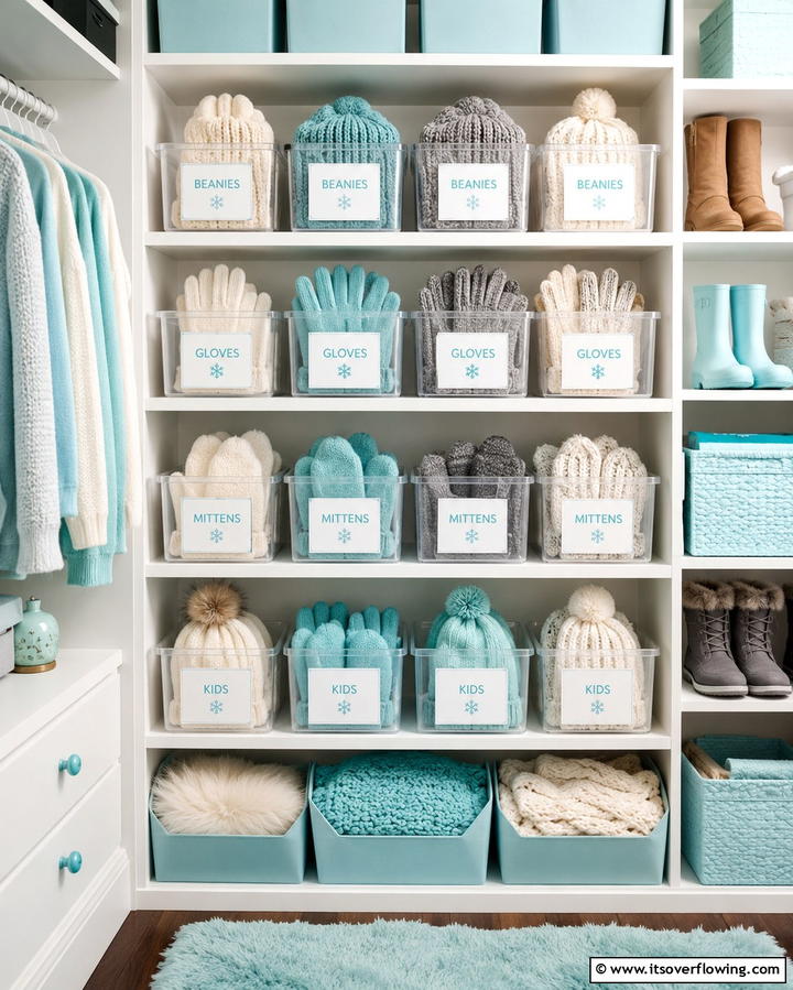 Clear Bins for Easy Visibility - 25 Small Closet Storage Ideas to Maximize Space