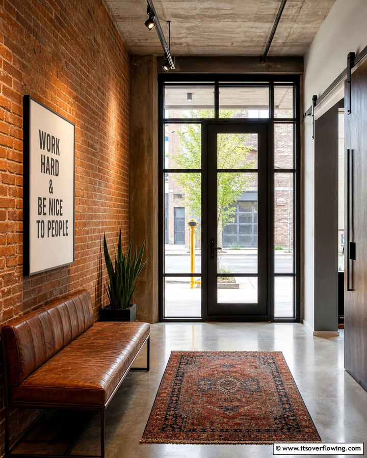 Clear Glass with Black Metal Frames - 25 Glass Front Doors Ideas to Brighten Your Entryway