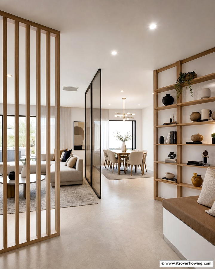 Clever Space Dividers - 21 Minimalist Apartment Ideas to Maximize Small Spaces