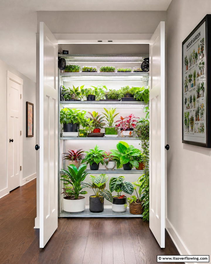 Closet Indoor Greenhouse - 20 Indoor Greenhouse Ideas for Plant Lovers
