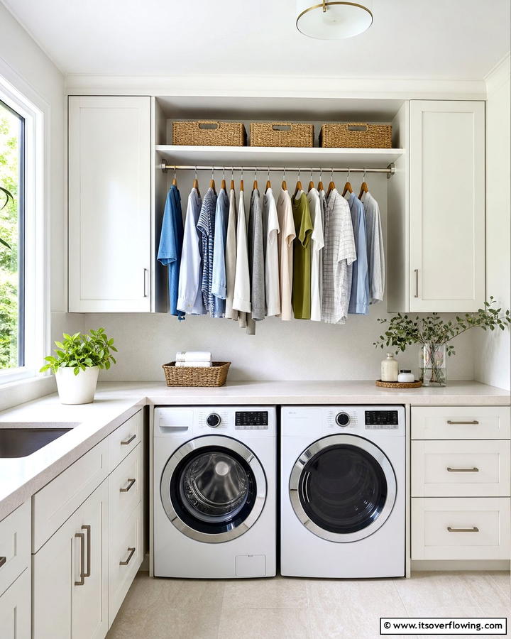 Closet Rod Drying Rack - 20 Laundry Room Drying Rack Ideas for Efficient Drying