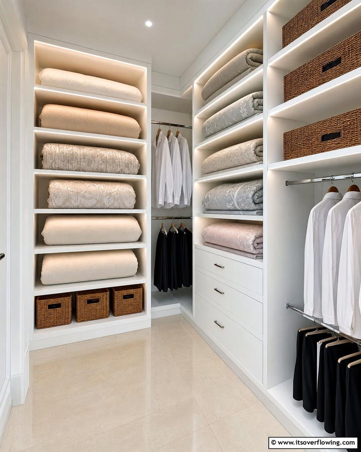 Closet Shelving Systems - 20 Comforter Storage Ideas to Maximize Space