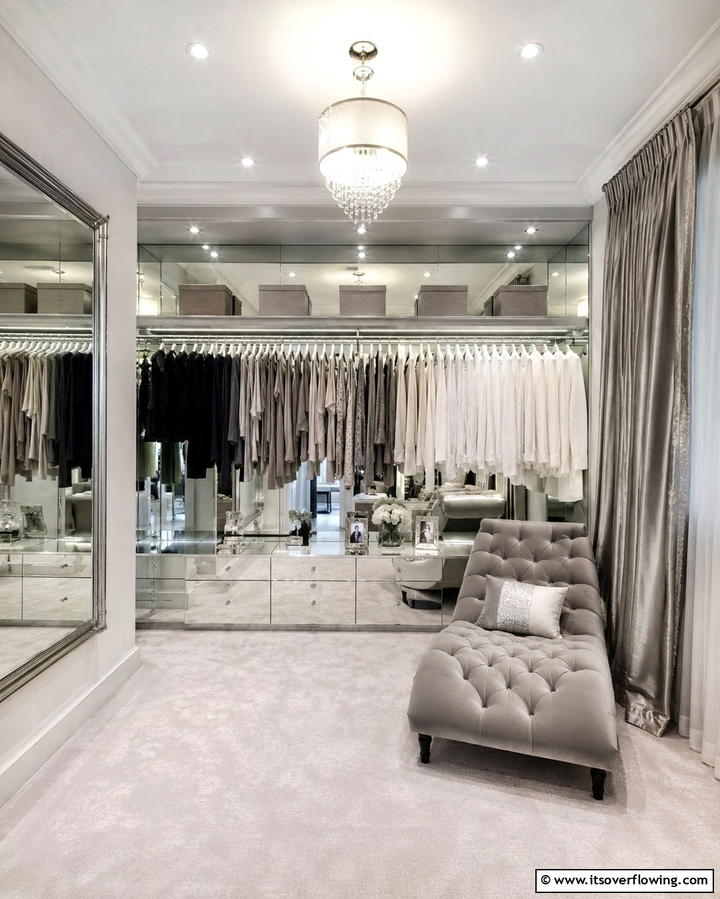 Closet with Built In Mirrors - 25 Open Closet Ideas to Maximize Your Space