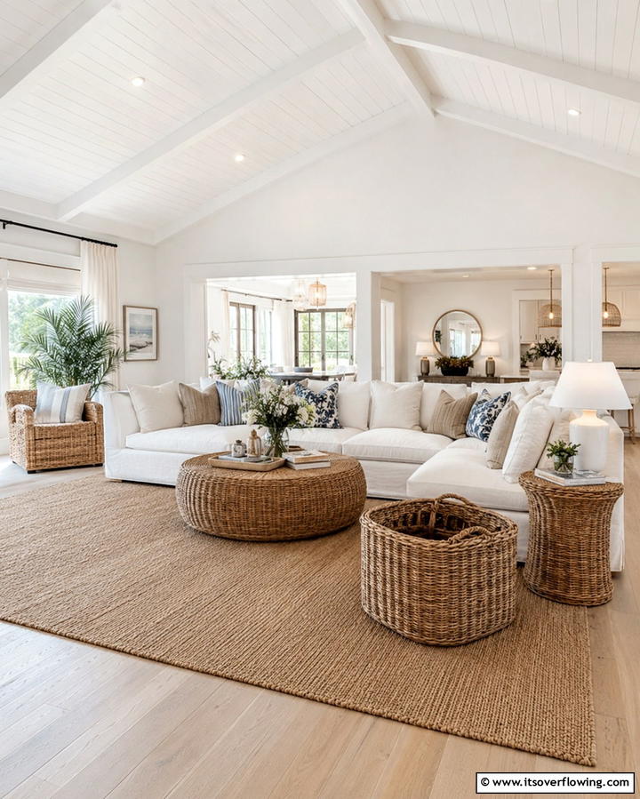 Coastal Artwork - 30 Hamptons Living Room Ideas for Coastal-Inspired Elegance