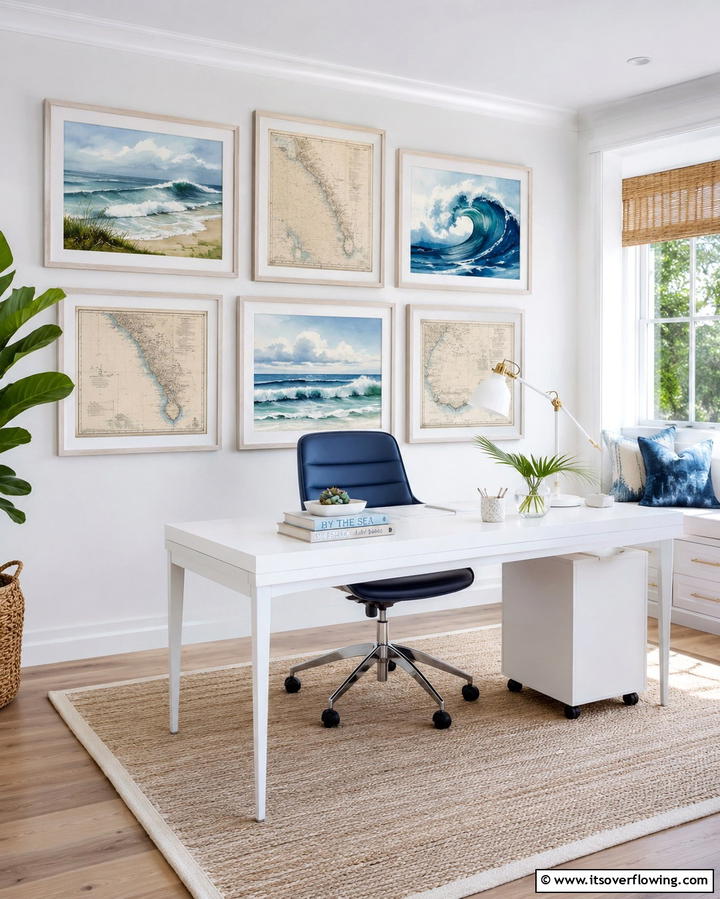 Coastal Artwork and Prints - 25 Nautical Decor Ideas for a Beachy Home