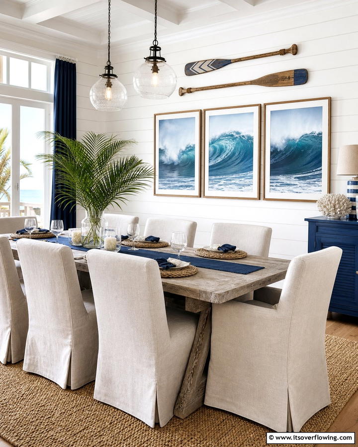 Coastal Artwork and Wall DecorExact - 25 Coastal Dining Room Ideas for a Beachy Vibe