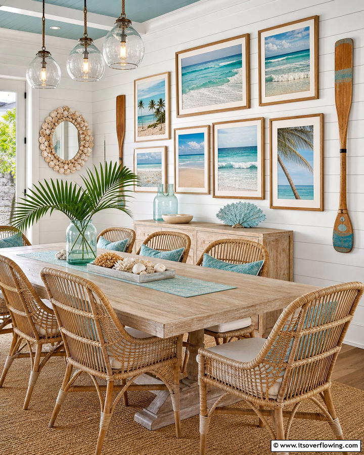 Coastal Artwork and Wall DecorOne - 25 Coastal Dining Room Ideas for a Beachy Vibe