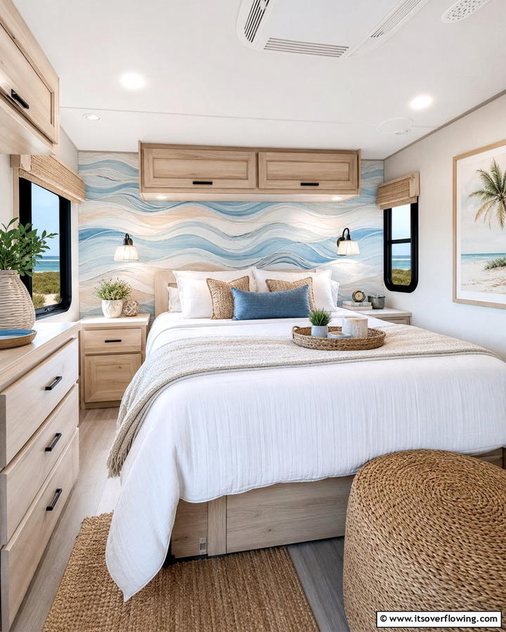 Coastal Beach Themes - 25 RV Wallpaper Ideas for a Stylish and Comfortable Space