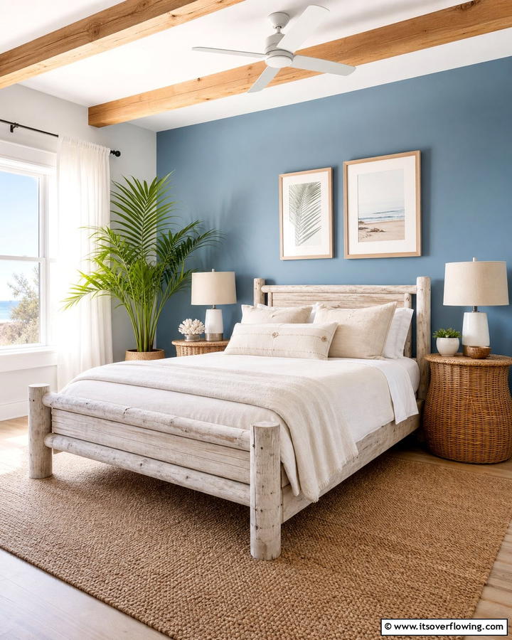 Coastal Blue Serenity - 20 Blue Accent Wall Ideas- Bold & Beautiful Designs