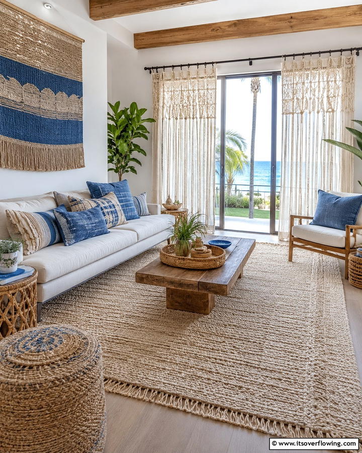 Coastal Breeze Decor - 30 Mediterranean Living Room Ideas- Warm & Inviting Spaces