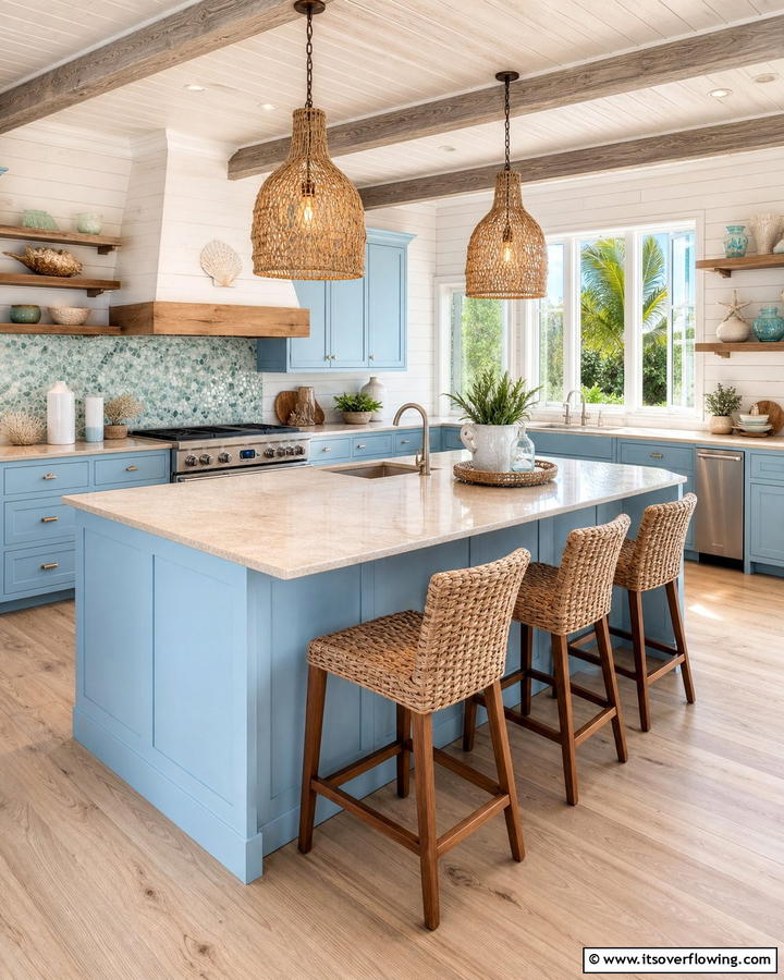 Coastal Breeze Kitchen - 21 Kitchen Design Ideas to Maximize Function and Aesthetics