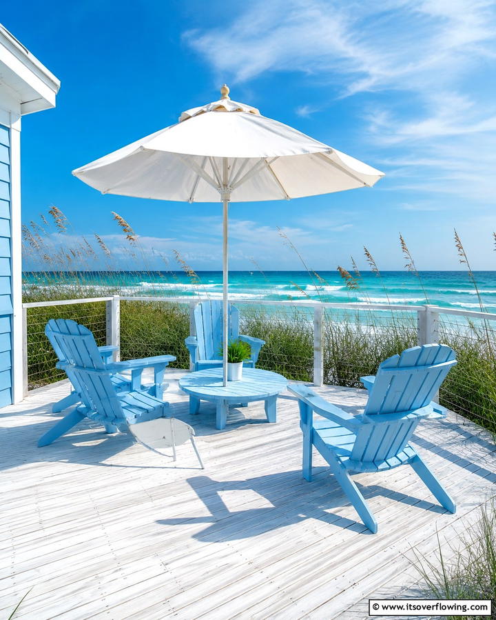 Coastal Breeze Platform Deck - 30 Platform Deck Ideas to Elevate Your Backyard Design