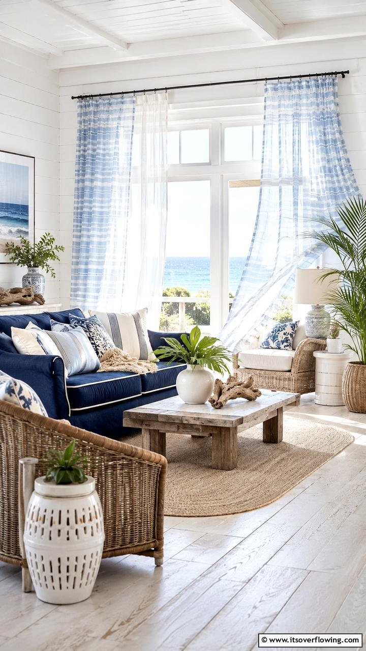 Coastal Breeze Treatments - 21 Stylish Window Treatment Ideas for Light and Privacy