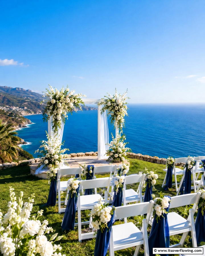 Coastal Cliffside - 25 Dreamy Destination Wedding Ideas for a Perfect Day