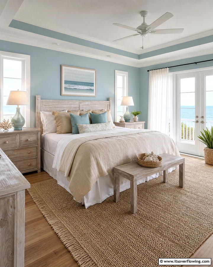 Coastal Color Harmony - 21 Beach Themed Bedroom Ideas for a Coastal Escape at Home