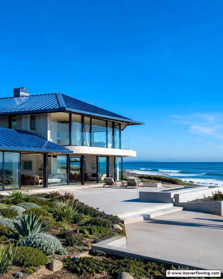 Coastal Contemporary - 25 Houses With Blue Metal Roofs for Curb Appeal