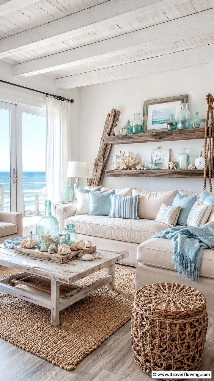Coastal Cottage Vibe - 30 Cottage Living Room Ideas for Cozy Home Spaces