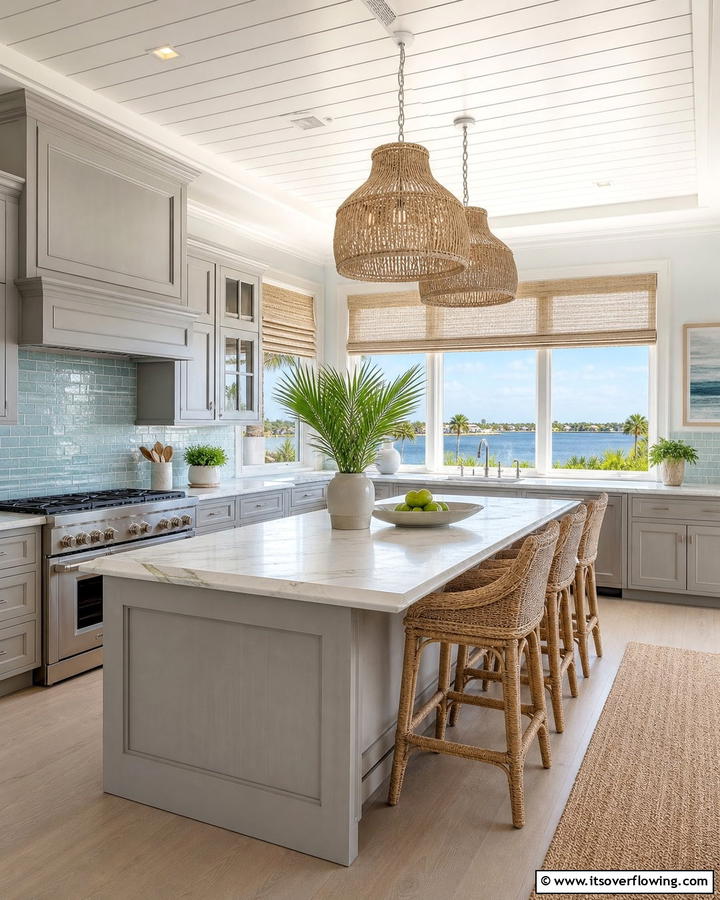 Coastal Gray Sophistication - 21 Gray Kitchens- Timeless Designs for Modern Homes