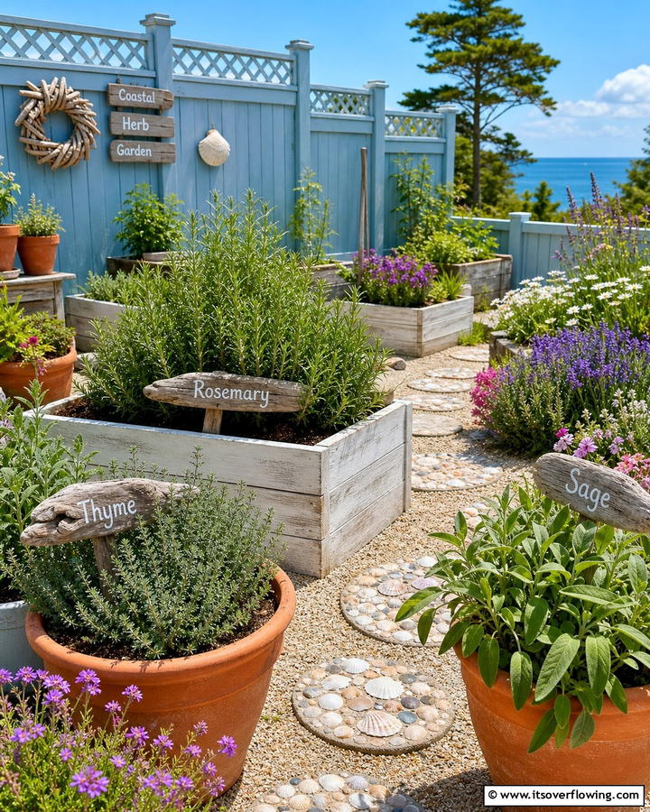 Coastal Herb Garden - 20 Coastal Garden Ideas to Bring the Beach Home