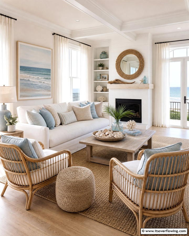 Coastal Inspired Color Palettes - 25 Nancy Meyers Interior Design Ideas- Timeless & Elegant