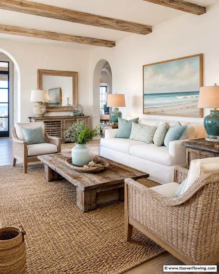Coastal Inspired Furniture - 30 Relaxed Coastal Decor Inspirations for Beach-Inspired Homes