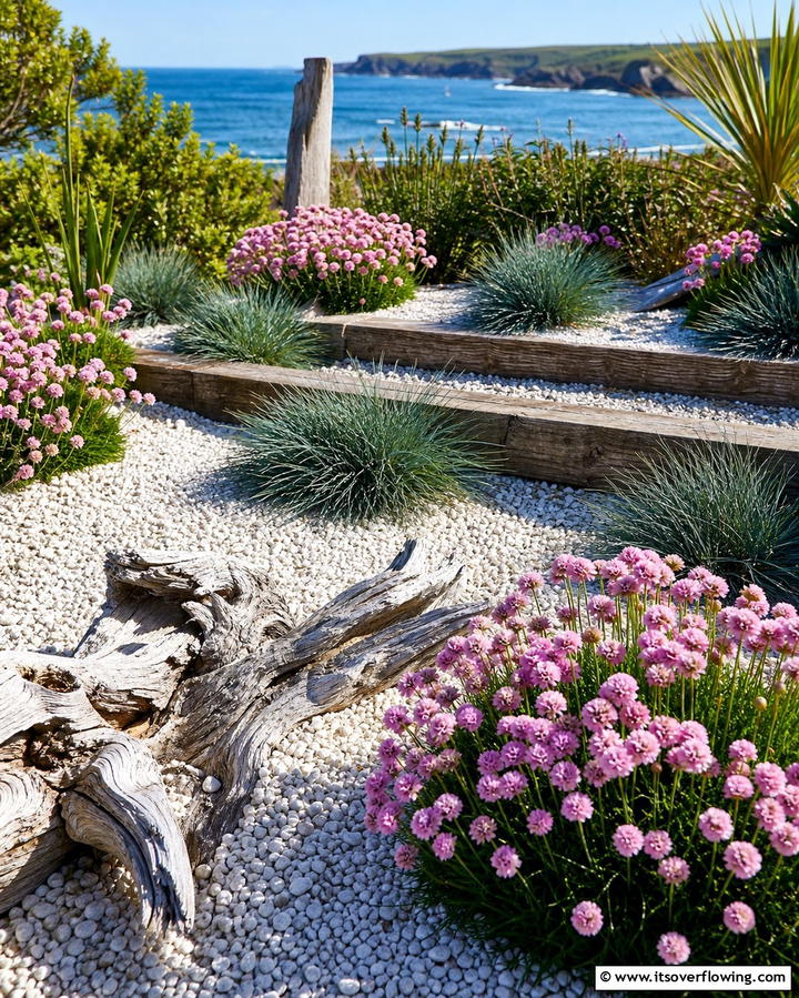 Coastal Inspired Gravel Garden - 25 Gravel Garden Ideas for Low Maintenance