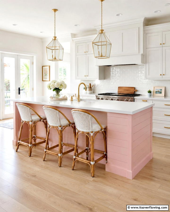 Coastal Inspired Serenity - 25 Shiplap Kitchen Island Ideas for a Farmhouse Feel