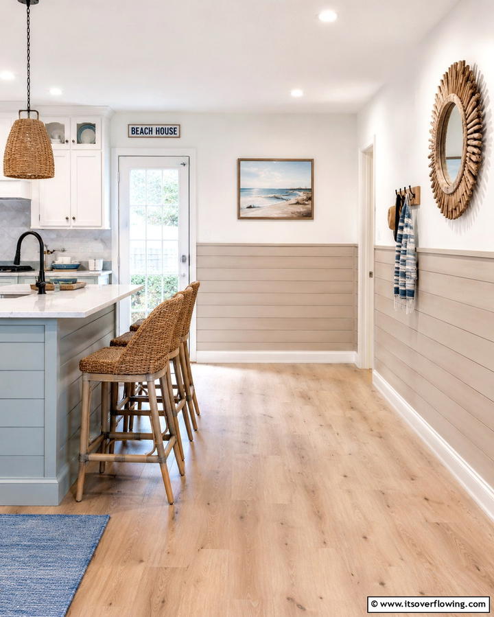 Coastal Inspired Wainscoting - 25 Kitchen Wainscoting Ideas for a Chic Upgrade