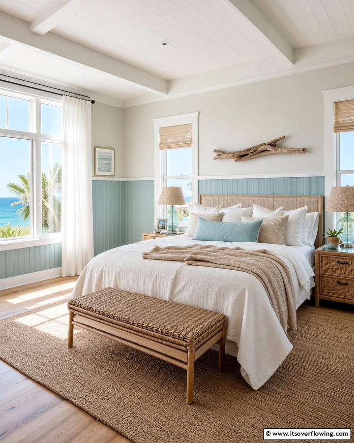 Coastal Inspired Wainscoting - 21 Classic Wainscoting Ideas to Elevate Your Interior Walls