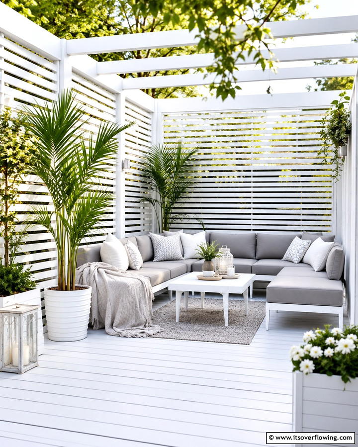 Coastal Inspired White Deck - 25 White Deck Ideas for a Stunning Outdoor Space