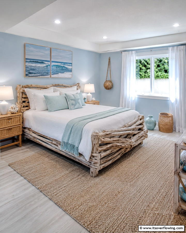 Coastal Retreat - 25 Basement Bedroom Ideas for Cozy and Functional Spaces