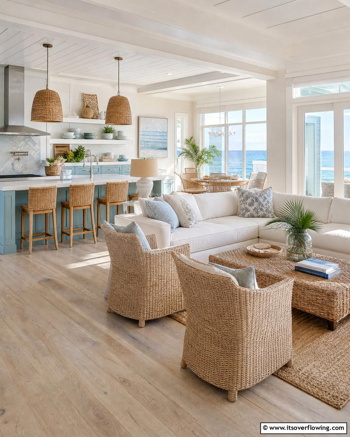 Coastal Retreat - 25 Light Wood Floor Kitchen Ideas for a Bright Space