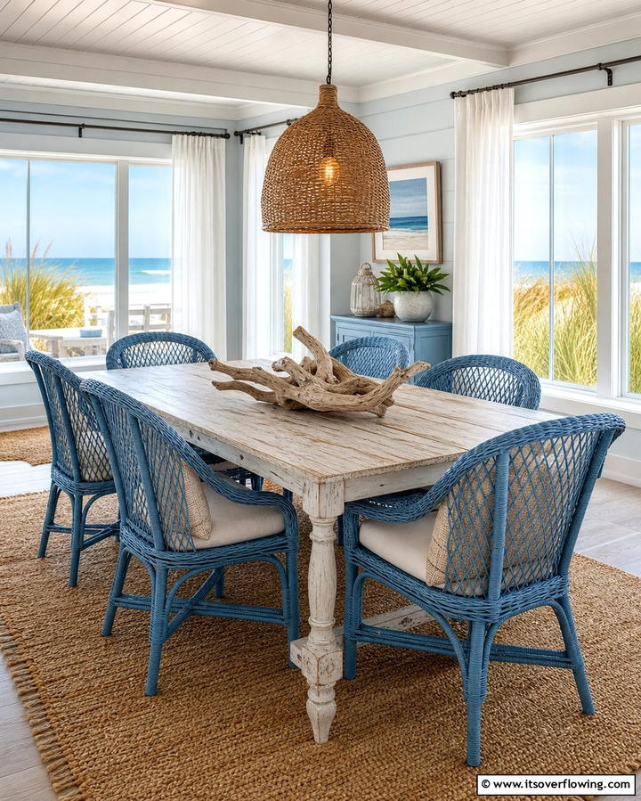 Coastal Themed Dining Room - 25 Modern Dining Room Ideas for a Stylish Space