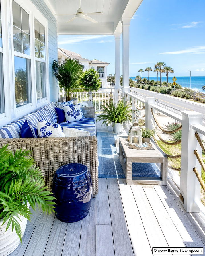 Coastal Vibes Deck - 25 Front Porch Deck Ideas for a Stunning Entryway