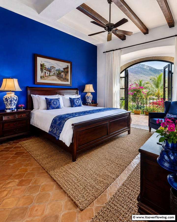 Cobalt Blue Boldness - 25 Mexican Interior Paint Colors for a Vibrant and Authentic Home