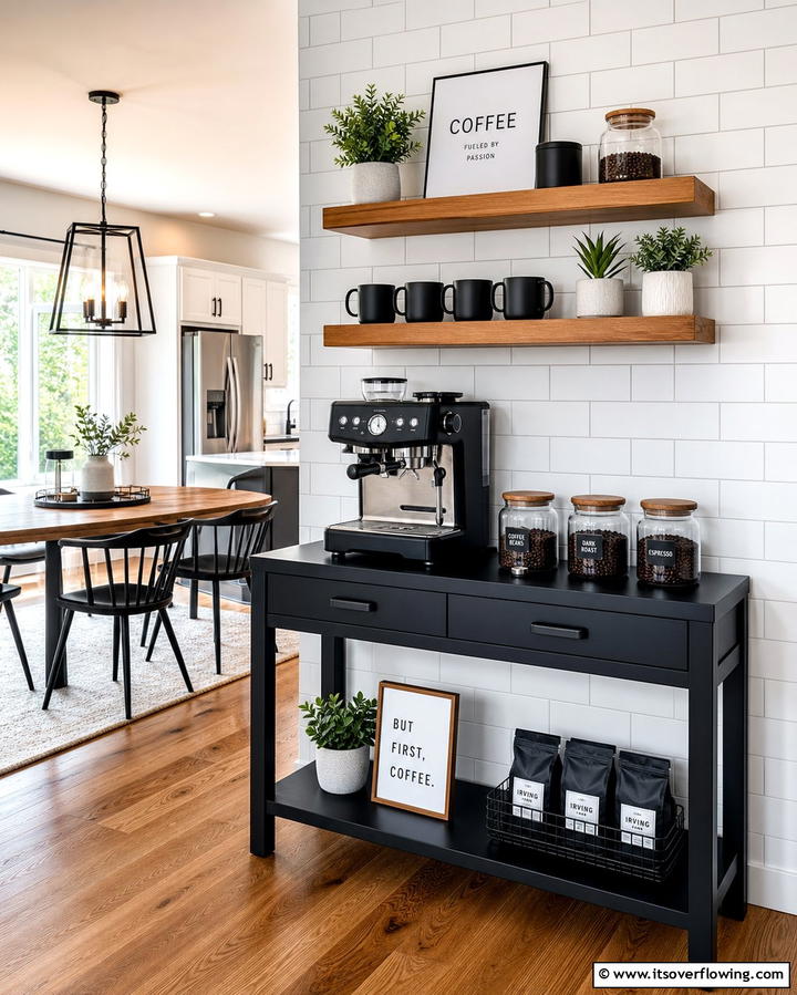 Coffee Bar Corner - 25 Morning Room Ideas to Brighten Your Day