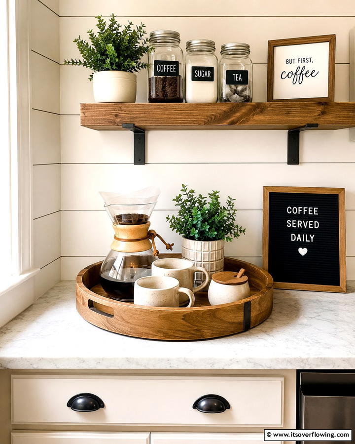 Coffee Station Tray - 20 Tray Decor Ideas to Elevate Your Home Style