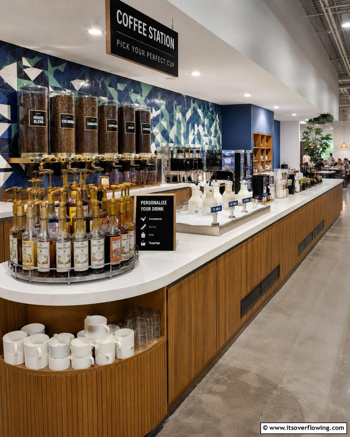 Coffee Station with Personalization Options - 25 Office Coffee Station Ideas to Boost Your Productivity