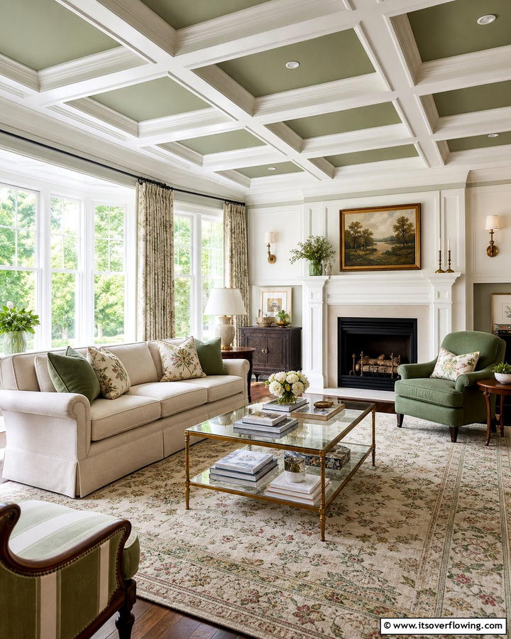 Coffered Ceiling Trim - 25 Elegant Ceiling Trim Ideas to Elevate Your Home