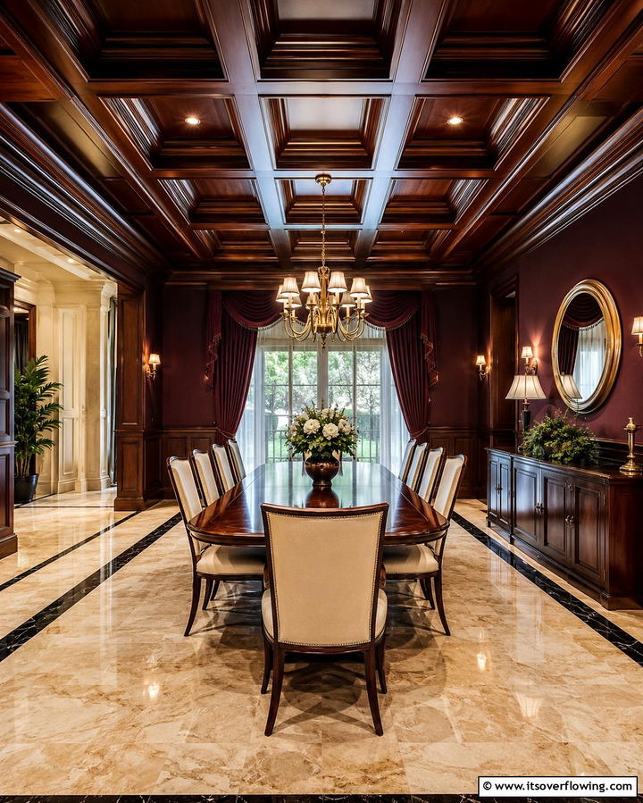 Coffered Wood Ceilings for Classic Elegance - 25 Wood Ceiling Ideas to Elevate Your Interior