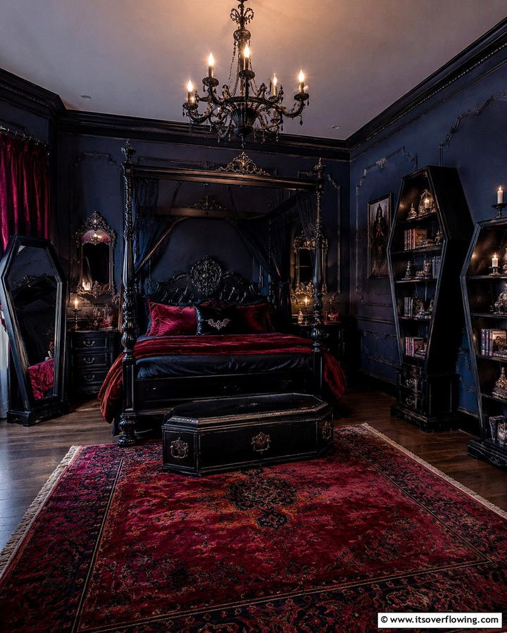 Coffin Inspired Furniture - 20 Vampire Bedroom Ideas for a Dark and Mysterious Vibe