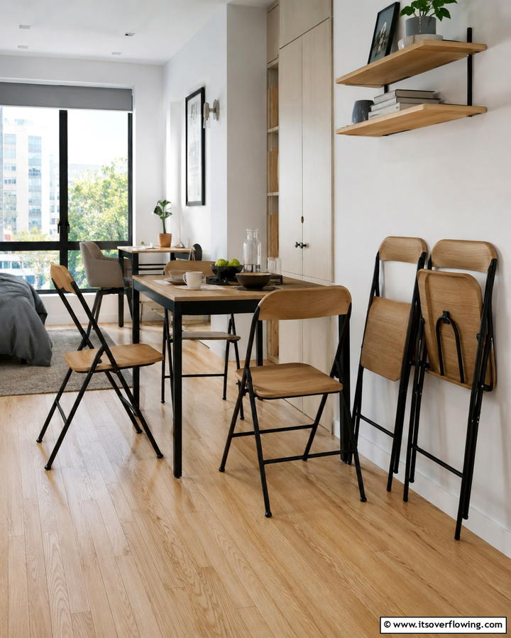 Collapsible Chairs - 20 Studio Furniture Ideas for Small Spaces