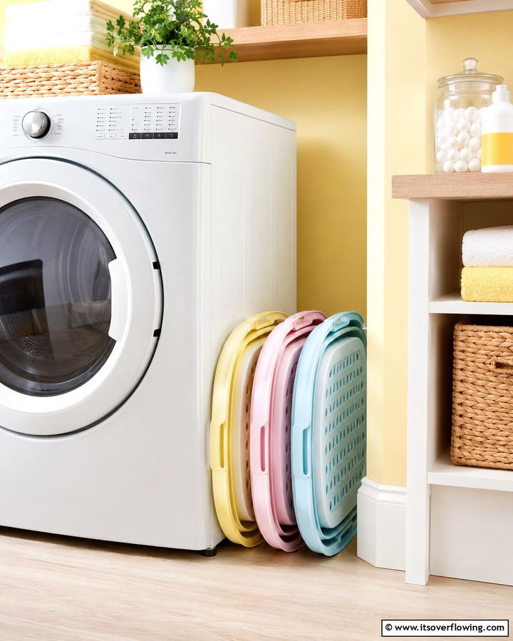 Collapsible Laundry Baskets for Compact Storage - 25 Laundry Basket Storage Ideas for a Tidy Home