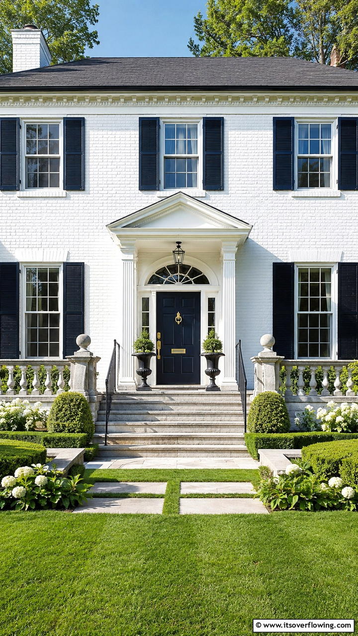 Colonial Revival Appeal - 30 Colonial Front Door Ideas to Enhance Your Home’s Charm
