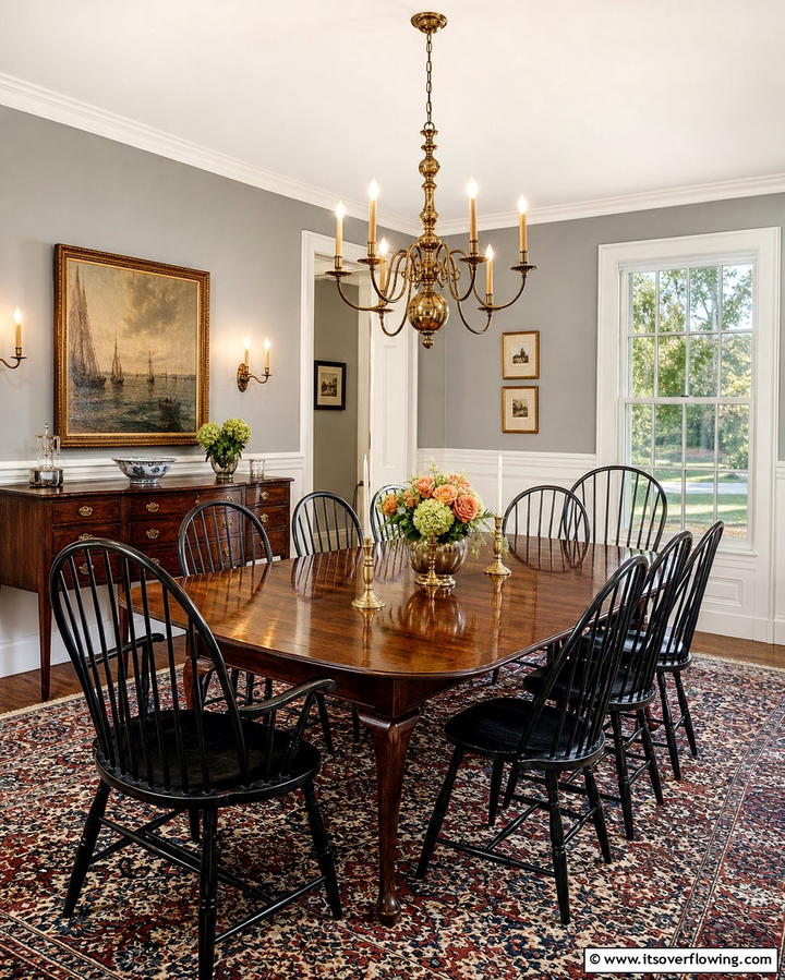 Colonial Style Chandeliers - 25 Colonial Dining Room Ideas for Timeless Style
