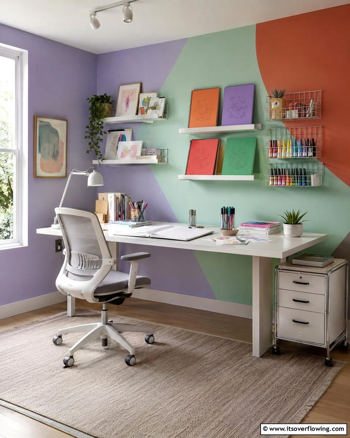 Color Blocked Walls - 30 Vibrant Colorful Room Decor Ideas for Bold & Cheerful Spaces