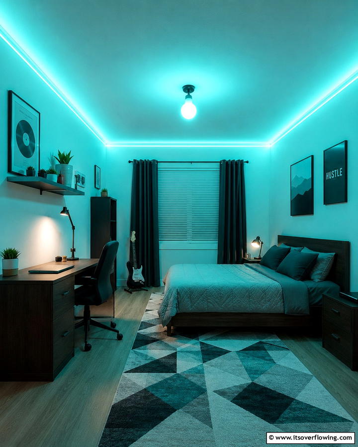 Color Changing Bulbs for Versatility - 25 Small Bedroom Lighting Ideas to Brighten Your Space